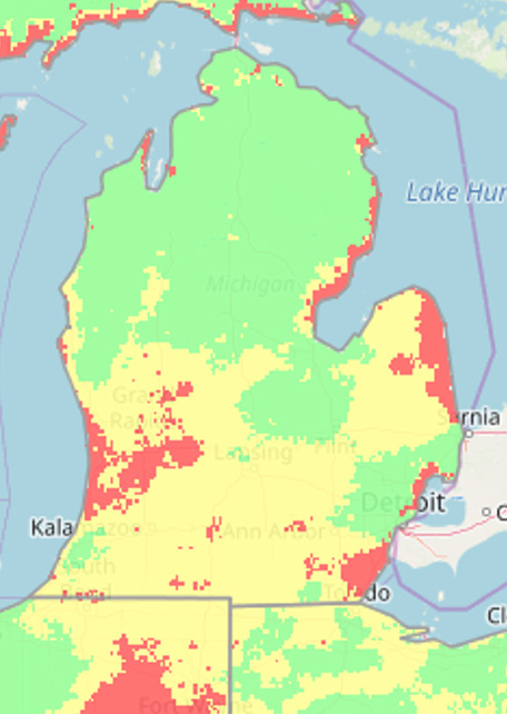 Head scab map